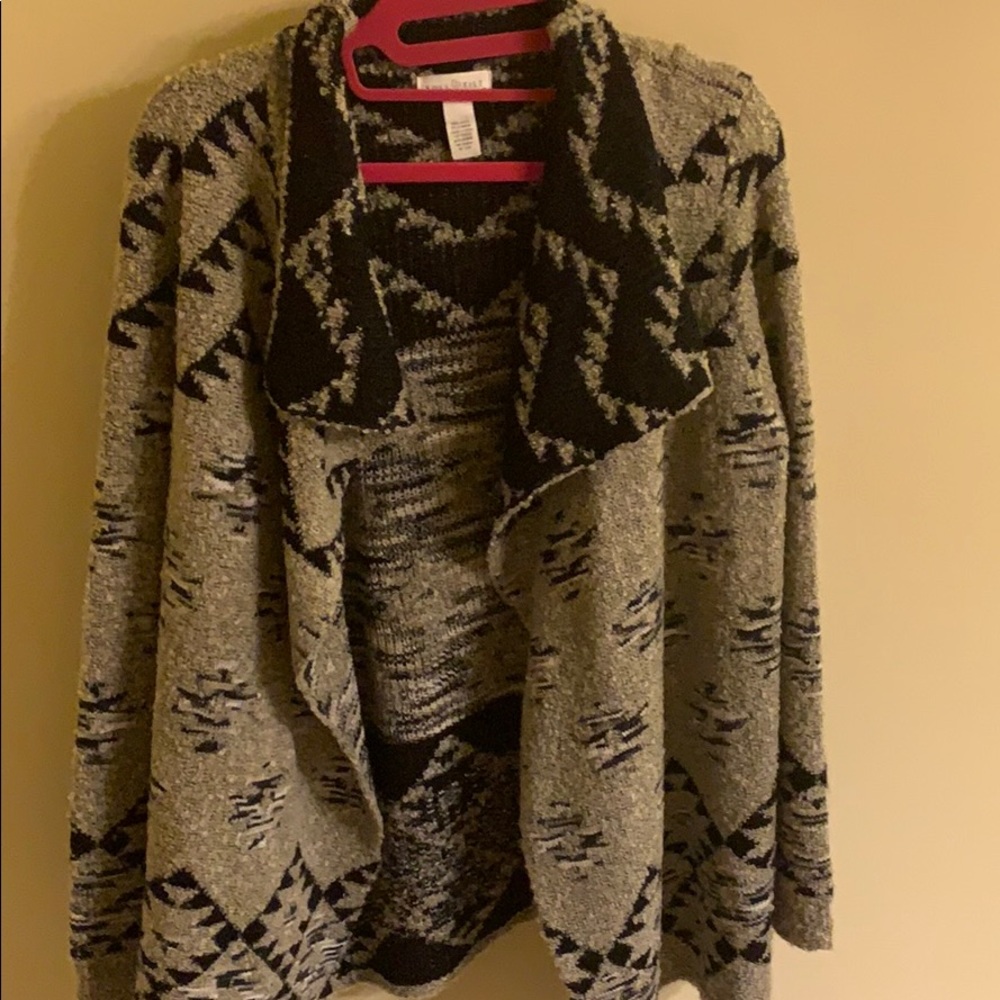 Black & Gray Cardigan